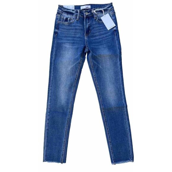 Vervet By Flying Monkey Denim - Vervet By Flying Monkey Amber Mid-Rise Skinny Jeans for Women - Size 26